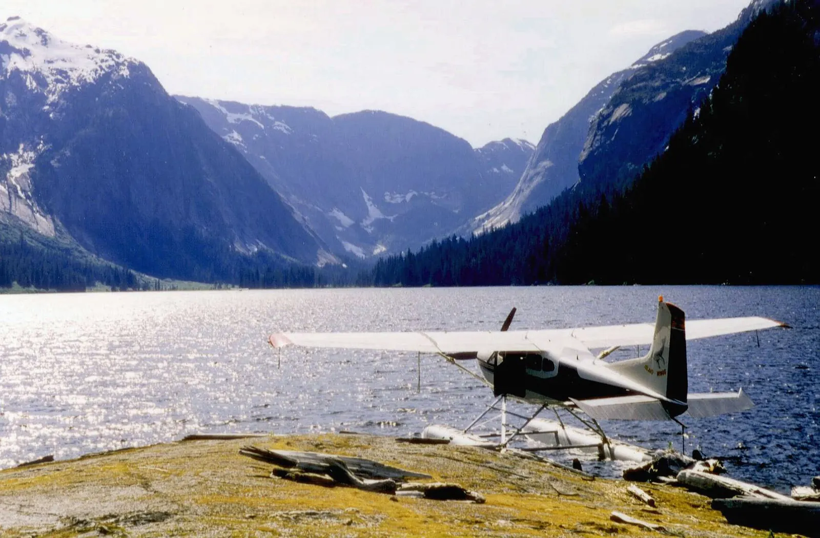 A floatplane in Misty Fjords National Monument near Ketchikan